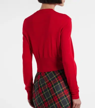 Vivienne Westwood Bea cropped wool and silk cardigan | Thumbnail 4 Vivienne Westwood Bea cropped wool and silk cardigan | Thumbnail 4