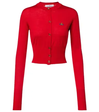 Vivienne Westwood Bea cropped wool and silk cardigan | Thumbnail 1 Vivienne Westwood Bea cropped wool and silk cardigan | Thumbnail 1