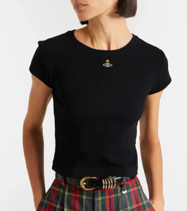 Vivienne Westwood Peru cropped cotton-blend jersey T-shirt | Thumbnail 4 Vivienne Westwood Peru cropped cotton-blend jersey T-shirt | Thumbnail 4
