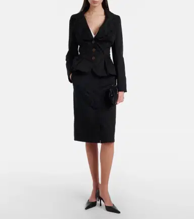 Vivienne Westwood Trouser cotton-blend pencil skirt | Thumbnail 5 Vivienne Westwood Trouser cotton-blend pencil skirt | Thumbnail 5