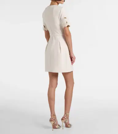 Leo Lin Aurelie belted floral-appliqué minidress | Thumbnail 2 Leo Lin Aurelie belted floral-appliqué minidress | Thumbnail 2