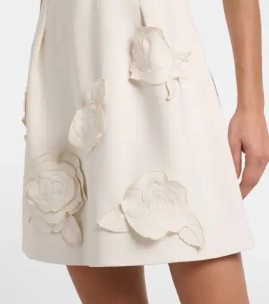 Leo Lin Aurelie belted floral-appliqué minidress | Thumbnail 3 Leo Lin Aurelie belted floral-appliqué minidress | Thumbnail 3