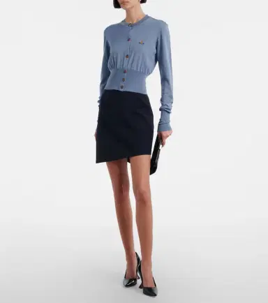 Vivienne Westwood Bea cropped wool and silk cardigan | Thumbnail 3 Vivienne Westwood Bea cropped wool and silk cardigan | Thumbnail 3