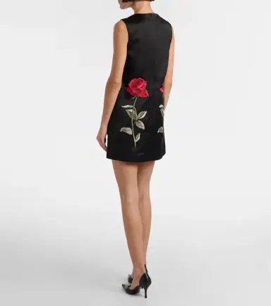 Leo Lin Yvonne floral embroidered minidress | Thumbnail 2 Leo Lin Yvonne floral embroidered minidress | Thumbnail 2