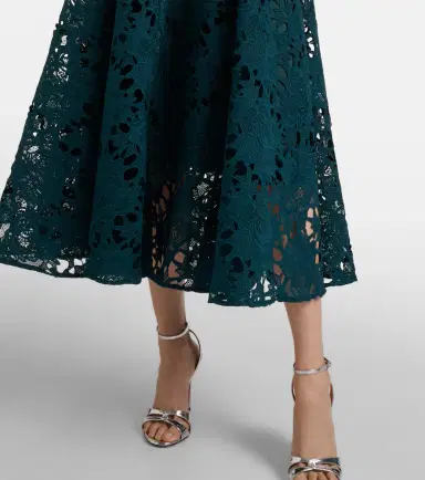Leo Lin Aliyah belted lace midi dress | Thumbnail 2 Leo Lin Aliyah belted lace midi dress | Thumbnail 2