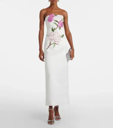 Leo Lin Rayna floral-appliqué bustier dress | Thumbnail 2 Leo Lin Rayna floral-appliqué bustier dress | Thumbnail 2