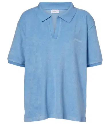 Hunza G Logo cotton terry polo shirt | Thumbnail 1 Hunza G Logo cotton terry polo shirt | Thumbnail 1