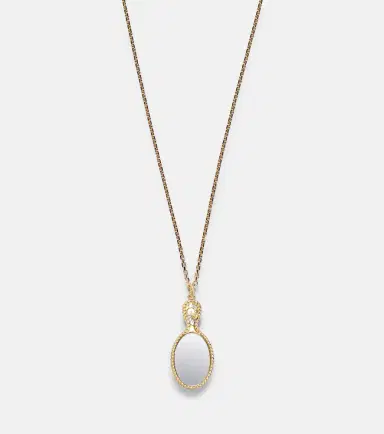 Yvonne Léon Yvonne Léon Joli Miroir 18kt and 9kt gold pendant necklace with citrines | Thumbnail 4 Yvonne Léon Yvonne Léon Joli Miroir 18kt and 9kt gold pendant necklace with citrines | Thumbnail 4
