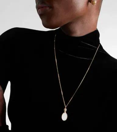 Yvonne Léon Yvonne Léon Joli Miroir 18kt and 9kt gold pendant necklace with citrines | Thumbnail 5 Yvonne Léon Yvonne Léon Joli Miroir 18kt and 9kt gold pendant necklace with citrines | Thumbnail 5