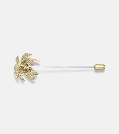 Yvonne Léon Yvonne Léon Palmier 9kt gold brooch with tsavorites and diamonds | Thumbnail 2 Yvonne Léon Yvonne Léon Palmier 9kt gold brooch with tsavorites and diamonds | Thumbnail 2