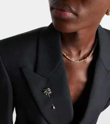 Yvonne Léon Yvonne Léon Palmier 9kt gold brooch with tsavorites and diamonds | Thumbnail 5 Yvonne Léon Yvonne Léon Palmier 9kt gold brooch with tsavorites and diamonds | Thumbnail 5