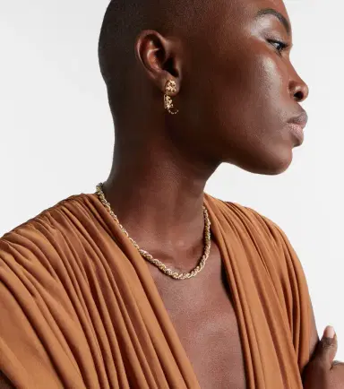 Yvonne Léon Yvonne Léon Puce & Dessous Léopard 9kt gold single earring with gemstones | Thumbnail 4 Yvonne Léon Yvonne Léon Puce & Dessous Léopard 9kt gold single earring with gemstones | Thumbnail 4