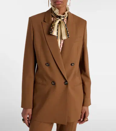 Etro Double-breasted wool-blend blazer | Thumbnail 5 Etro Double-breasted wool-blend blazer | Thumbnail 5