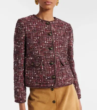 Etro Cropped cotton-blend bouclé jacket | Thumbnail 3 Etro Cropped cotton-blend bouclé jacket | Thumbnail 3