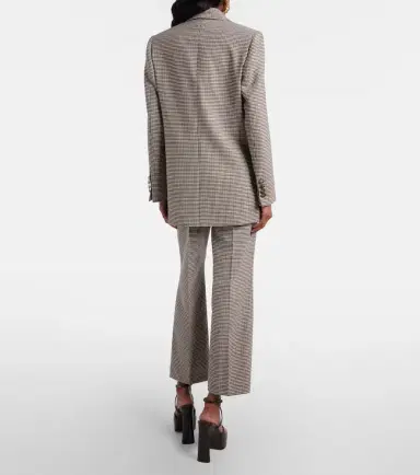 Etro Checked wool-blend cropped flared pants | Thumbnail 5 Etro Checked wool-blend cropped flared pants | Thumbnail 5
