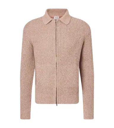 Tod's Cotton mouliné zip-up cardigan | Thumbnail 1 Tod's Cotton mouliné zip-up cardigan | Thumbnail 1