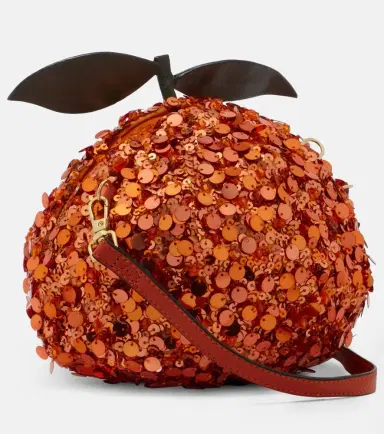 ALÉMAIS Alémais Orange Mini sequined crossbody bag | Thumbnail 2 ALÉMAIS Alémais Orange Mini sequined crossbody bag | Thumbnail 2