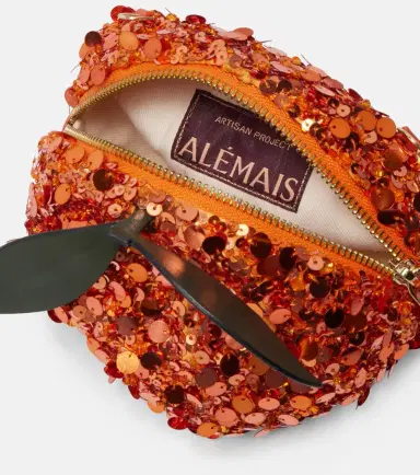 ALÉMAIS Alémais Orange Mini sequined crossbody bag | Thumbnail 3 ALÉMAIS Alémais Orange Mini sequined crossbody bag | Thumbnail 3