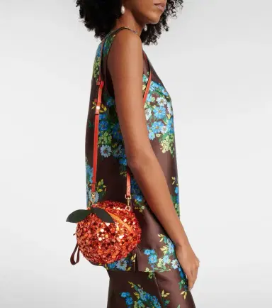 ALÉMAIS Alémais Orange Mini sequined crossbody bag | Thumbnail 5 ALÉMAIS Alémais Orange Mini sequined crossbody bag | Thumbnail 5