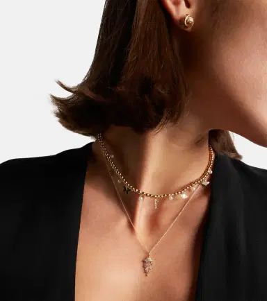 Sydney Evan UFO 14kt gold pendant necklace with diamonds | Thumbnail 5 Sydney Evan UFO 14kt gold pendant necklace with diamonds | Thumbnail 5