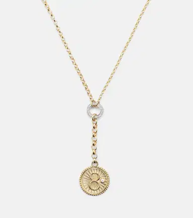 FoundRae Karma 18kt gold pendant necklace with diamonds | Thumbnail 4 FoundRae Karma 18kt gold pendant necklace with diamonds | Thumbnail 4