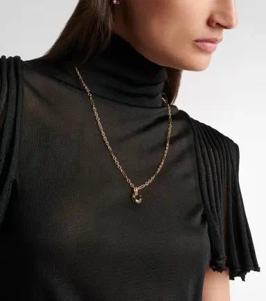 Foundrae Protection Horseshoe Miniature 18kt gold pendant with onyx | Thumbnail 3 Foundrae Protection Horseshoe Miniature 18kt gold pendant with onyx | Thumbnail 3