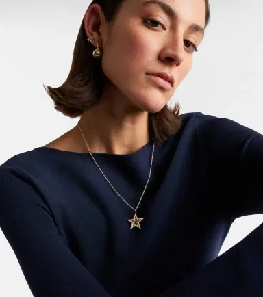 Sydney Evan Icon Wallpaper Star 14kt gold pendant necklace with diamonds | Thumbnail 5 Sydney Evan Icon Wallpaper Star 14kt gold pendant necklace with diamonds | Thumbnail 5