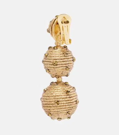 Oscar de la Renta Embellished drop earrings | Thumbnail 3 Oscar de la Renta Embellished drop earrings | Thumbnail 3