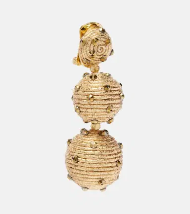 Oscar de la Renta Embellished drop earrings | Thumbnail 4 Oscar de la Renta Embellished drop earrings | Thumbnail 4