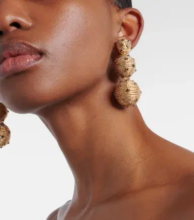 Oscar de la Renta Embellished drop earrings | Thumbnail 5 Oscar de la Renta Embellished drop earrings | Thumbnail 5