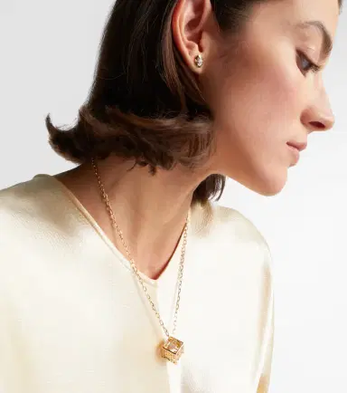 Sydney Evan 14kt gold charm necklace with diamonds | Thumbnail 3 Sydney Evan 14kt gold charm necklace with diamonds | Thumbnail 3