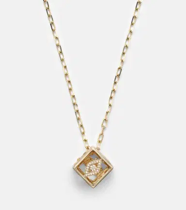 Sydney Evan 14kt gold charm necklace with diamonds | Thumbnail 6 Sydney Evan 14kt gold charm necklace with diamonds | Thumbnail 6