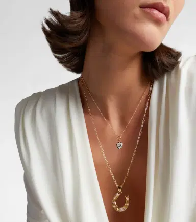 FoundRae Protection 18kt gold pendant necklace with diamonds | Thumbnail 2 FoundRae Protection 18kt gold pendant necklace with diamonds | Thumbnail 2