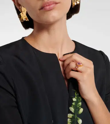 Oscar de la Renta Crystal-embellished ring | Thumbnail 5 Oscar de la Renta Crystal-embellished ring | Thumbnail 5
