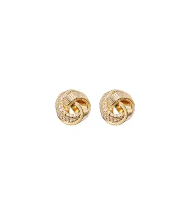 Sydney Evan Tri-Link 14kt gold earrings with diamonds | Thumbnail 1 Sydney Evan Tri-Link 14kt gold earrings with diamonds | Thumbnail 1