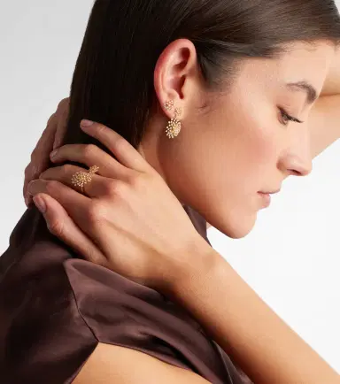 Sydney Evan Burst 14kt gold drop earrings with diamonds | Thumbnail 3 Sydney Evan Burst 14kt gold drop earrings with diamonds | Thumbnail 3