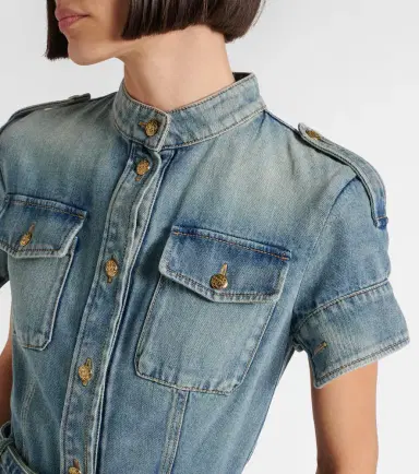 McQueen Belted denim shirt dress | Thumbnail 2 McQueen Belted denim shirt dress | Thumbnail 2