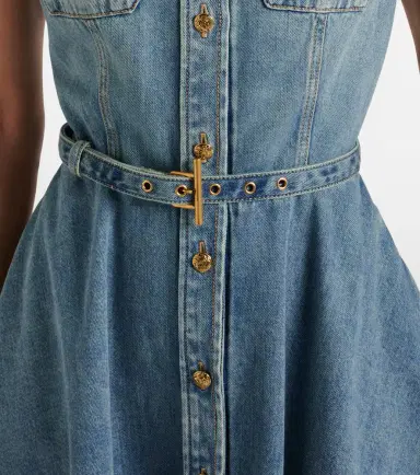 McQueen Belted denim shirt dress | Thumbnail 3 McQueen Belted denim shirt dress | Thumbnail 3