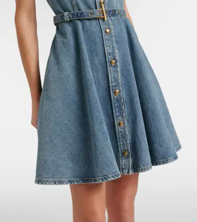 McQueen Belted denim shirt dress | Thumbnail 6 McQueen Belted denim shirt dress | Thumbnail 6