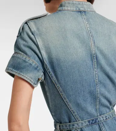 McQueen Belted denim shirt dress | Thumbnail 7 McQueen Belted denim shirt dress | Thumbnail 7