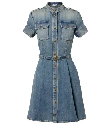 McQueen Belted denim shirt dress | Thumbnail 1 McQueen Belted denim shirt dress | Thumbnail 1