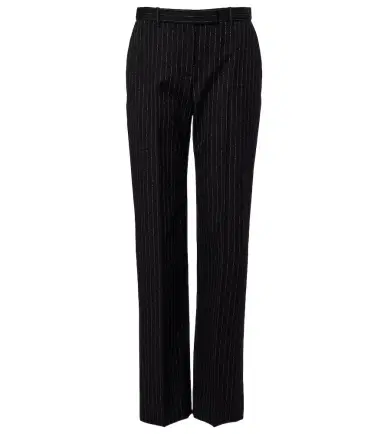 McQueen Pinstripe wool straight pants | Thumbnail 1 McQueen Pinstripe wool straight pants | Thumbnail 1