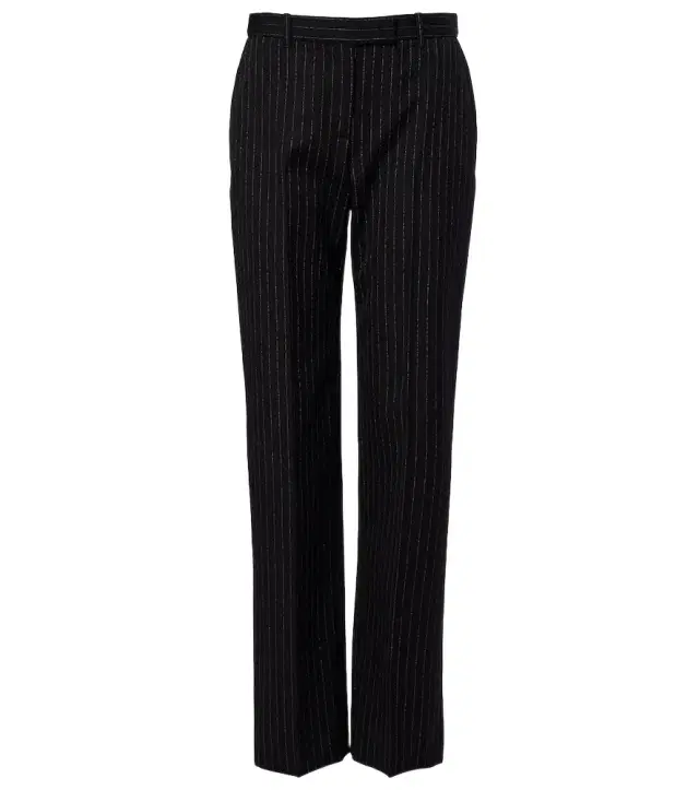 Pinstripe wool straight pants Pinstripe wool straight pants