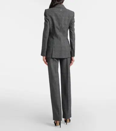 McQueen Prince of Wales check wool straight pants | Thumbnail 4 McQueen Prince of Wales check wool straight pants | Thumbnail 4