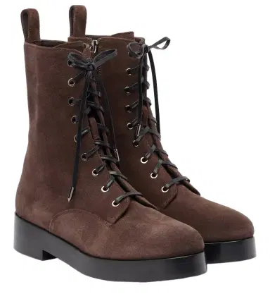 Aquazzura Ben suede combat boots | Thumbnail 1 Aquazzura Ben suede combat boots | Thumbnail 1