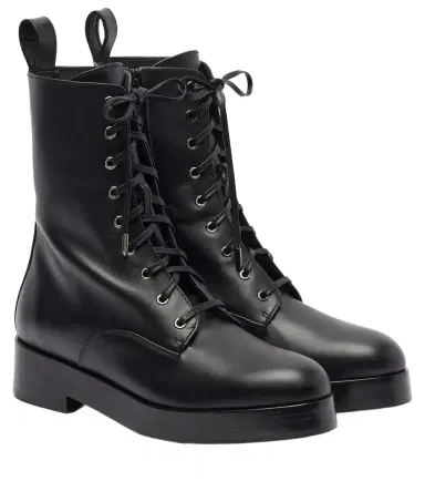 Aquazzura Ben 20 leather combat boots | Thumbnail 1 Aquazzura Ben 20 leather combat boots | Thumbnail 1