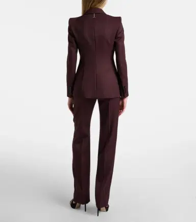 McQueen Wool grain de poudre straight pants | Thumbnail 3 McQueen Wool grain de poudre straight pants | Thumbnail 3