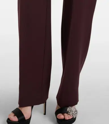McQueen Wool grain de poudre straight pants | Thumbnail 4 McQueen Wool grain de poudre straight pants | Thumbnail 4