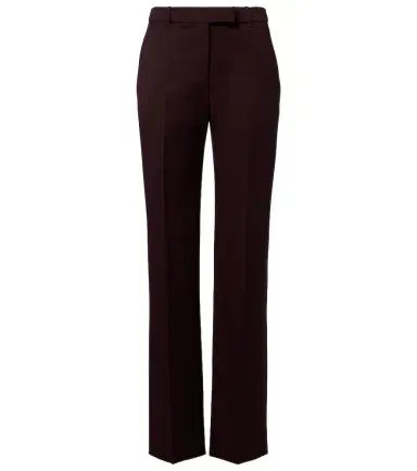 McQueen Wool grain de poudre straight pants | Thumbnail 1 McQueen Wool grain de poudre straight pants | Thumbnail 1