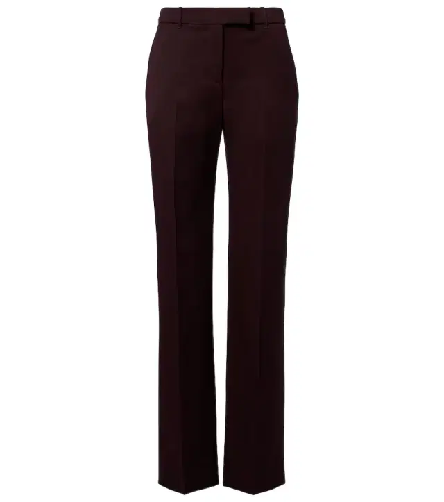 Wool grain de poudre straight pants Wool grain de poudre straight pants